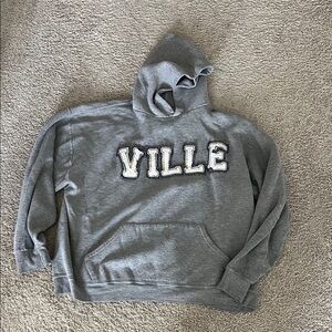Russell Athletic Gray Hoodie with VILLE Logo